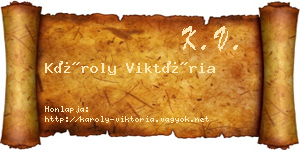 Károly Viktória névjegykártya