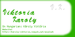 viktoria karoly business card